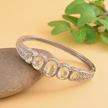 7.5 / Green Amethyst / Pure Stainless Steel - Product card gallery slide 2 (10176936804665)
