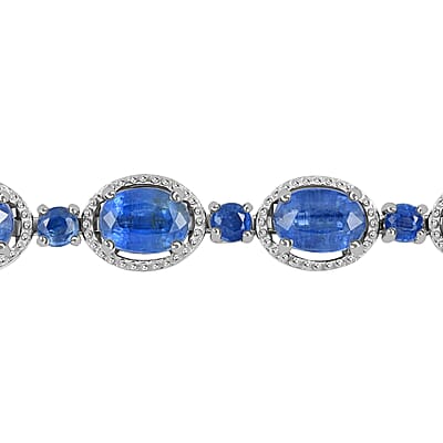 Kashmir Kyanite Bracelet in Platinum Over Sterling Silver (6.50 In) 13.75 ctw
