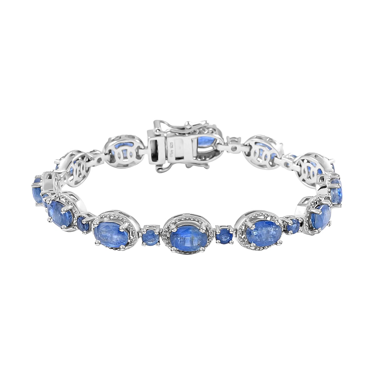 Kashmir Kyanite Bracelet in Platinum Over Sterling Silver, Silver Fashion Bracelet (7.25 In) 14.75 ctw image number 0