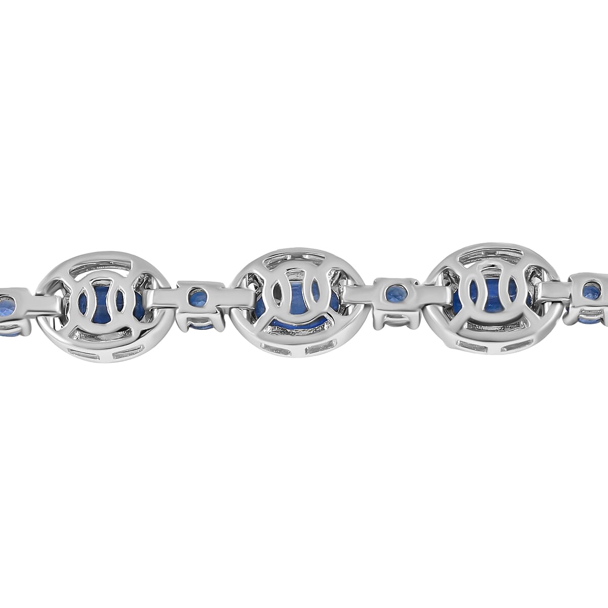 Kashmir Kyanite Bracelet in Platinum Over Sterling Silver, Silver Fashion Bracelet (7.25 In) 14.75 ctw image number 3
