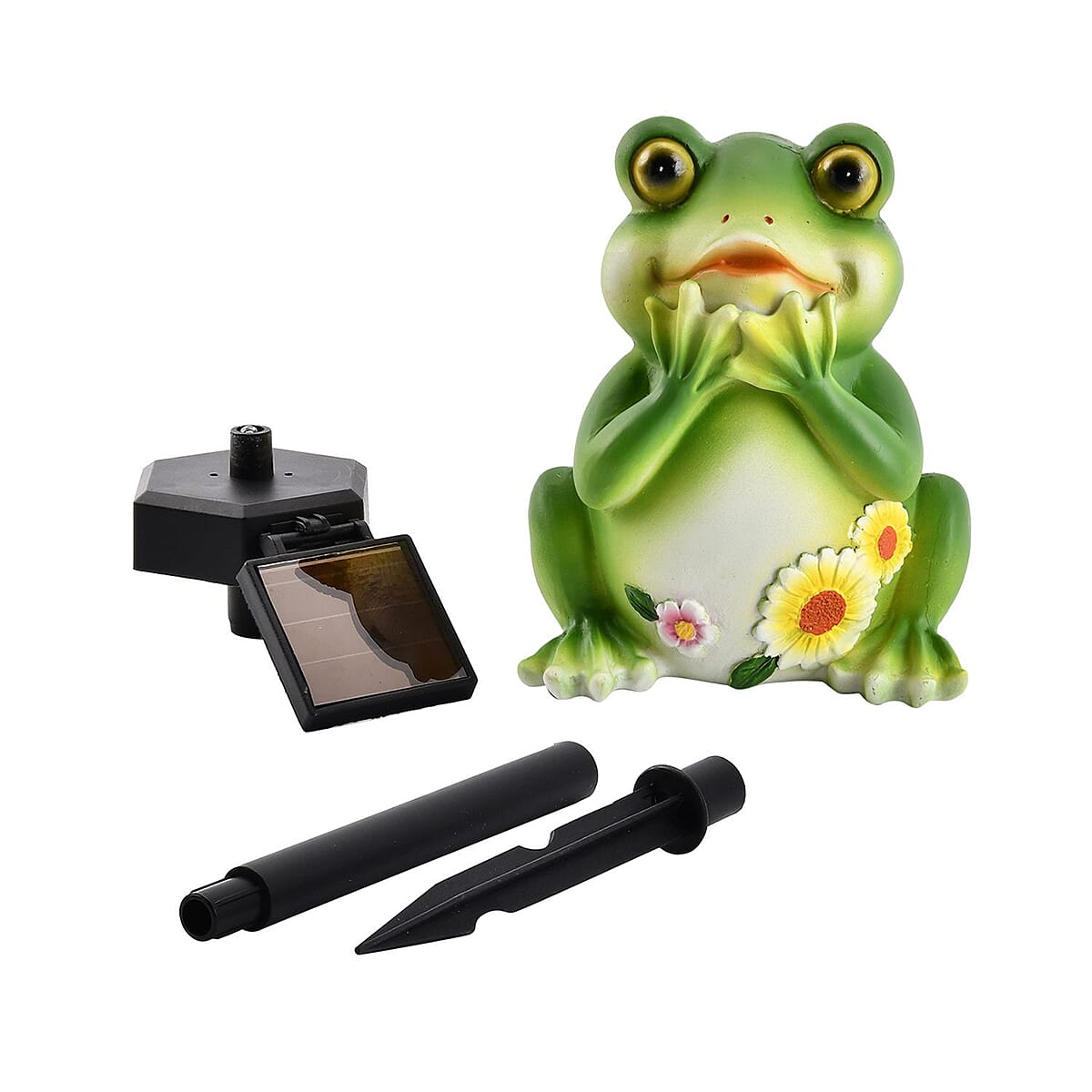 Green Solar Frog Garden Stake LED Light image number 5