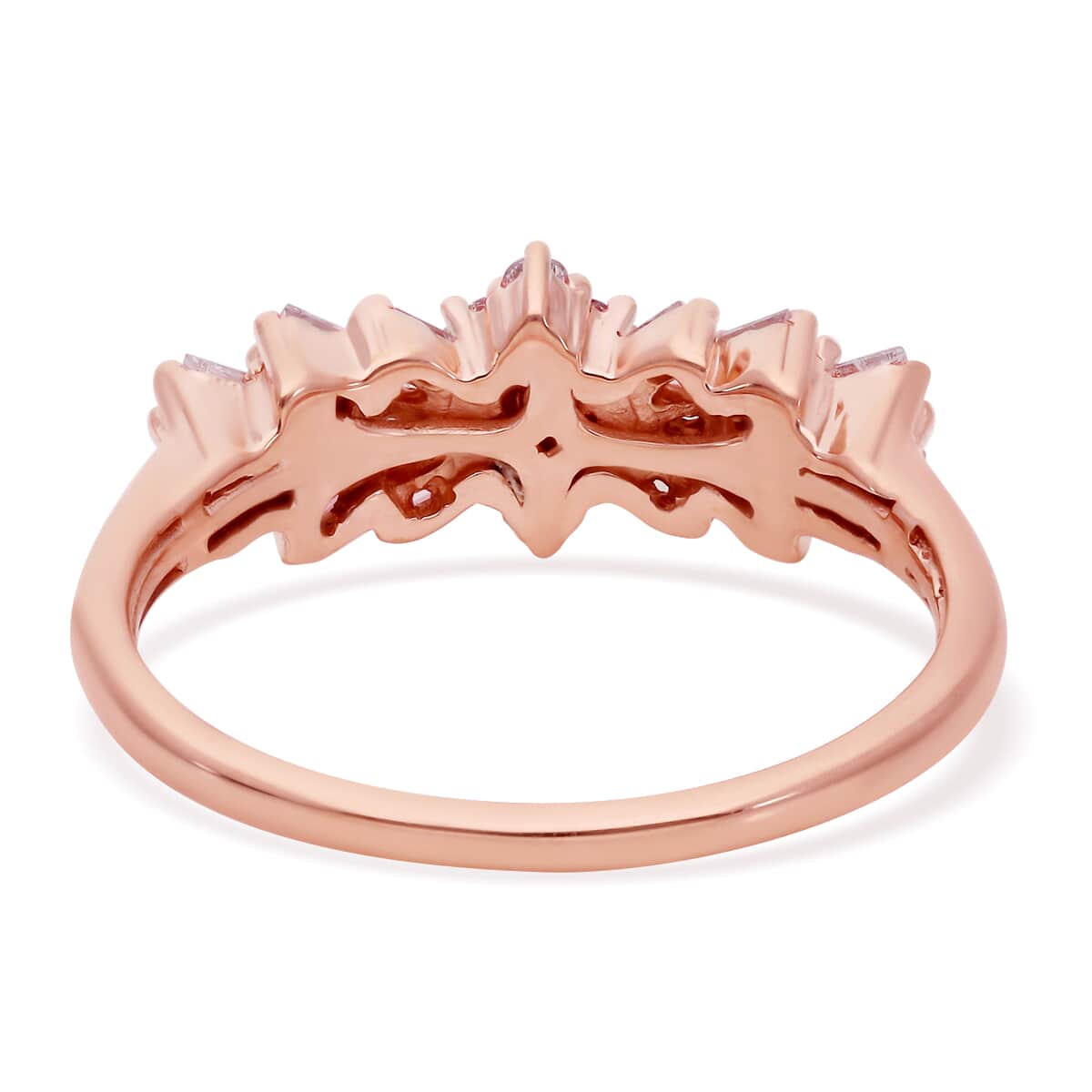Luxoro 10K Rose Gold I3 Natural Pink Diamond Ring (Size 10.0) 0.50 ctw image number 4