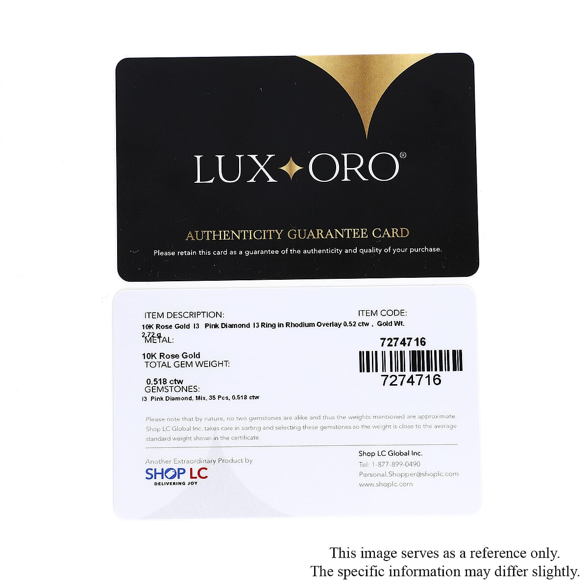 Luxoro I3 Natural Pink Diamond 0.50 ctw Art Deco Cluster Ring in 10K Rose Gold (Size 5.0) image number 6