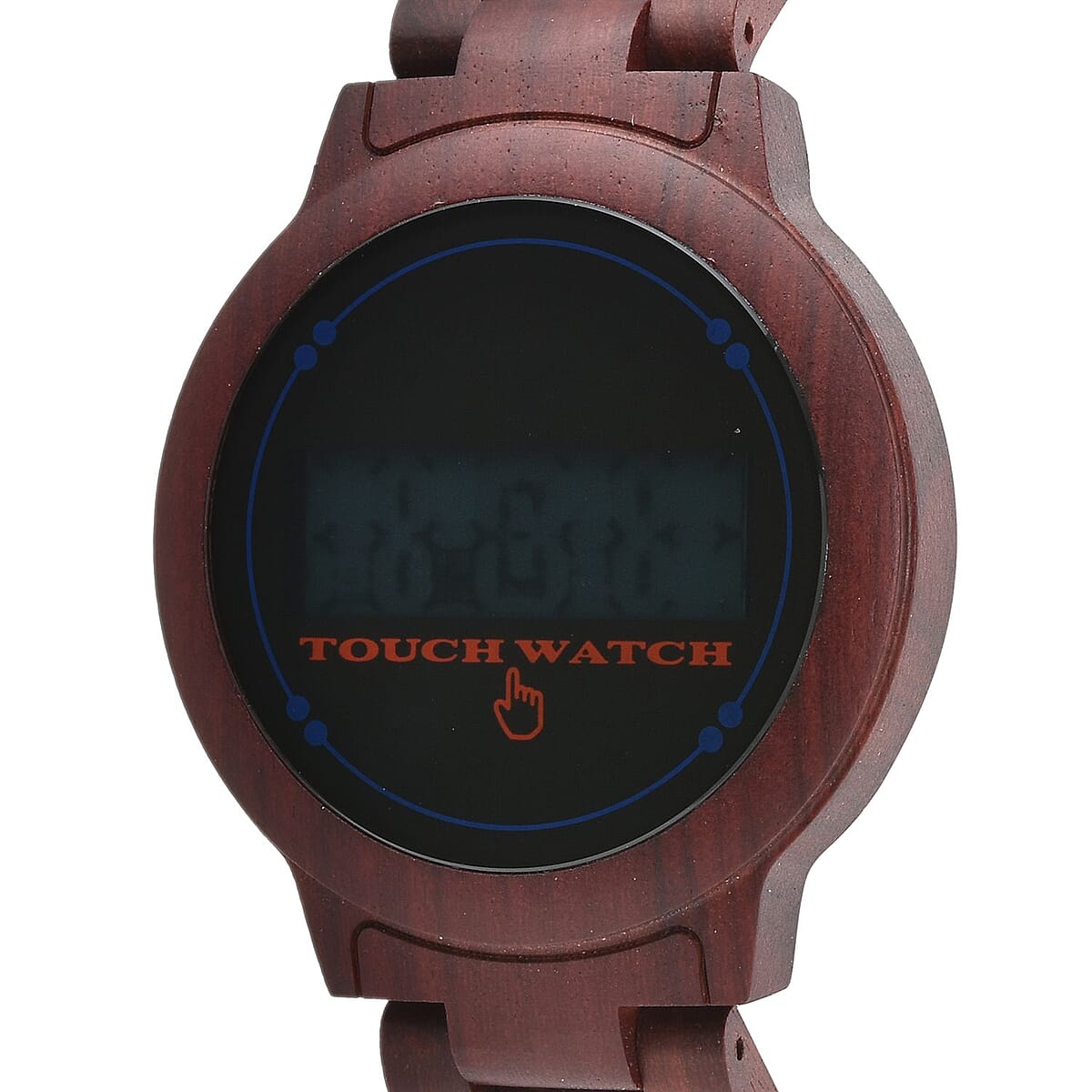 Genoa Electronic Movement LED Dial Watch with RED Strap (44mm) (8.0 Inch) image number 3