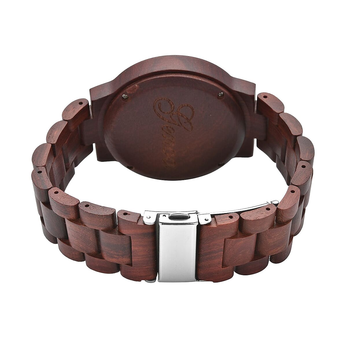 Genoa Electronic Movement LED Dial Watch with RED Strap (44mm) (8.0 Inch) image number 5