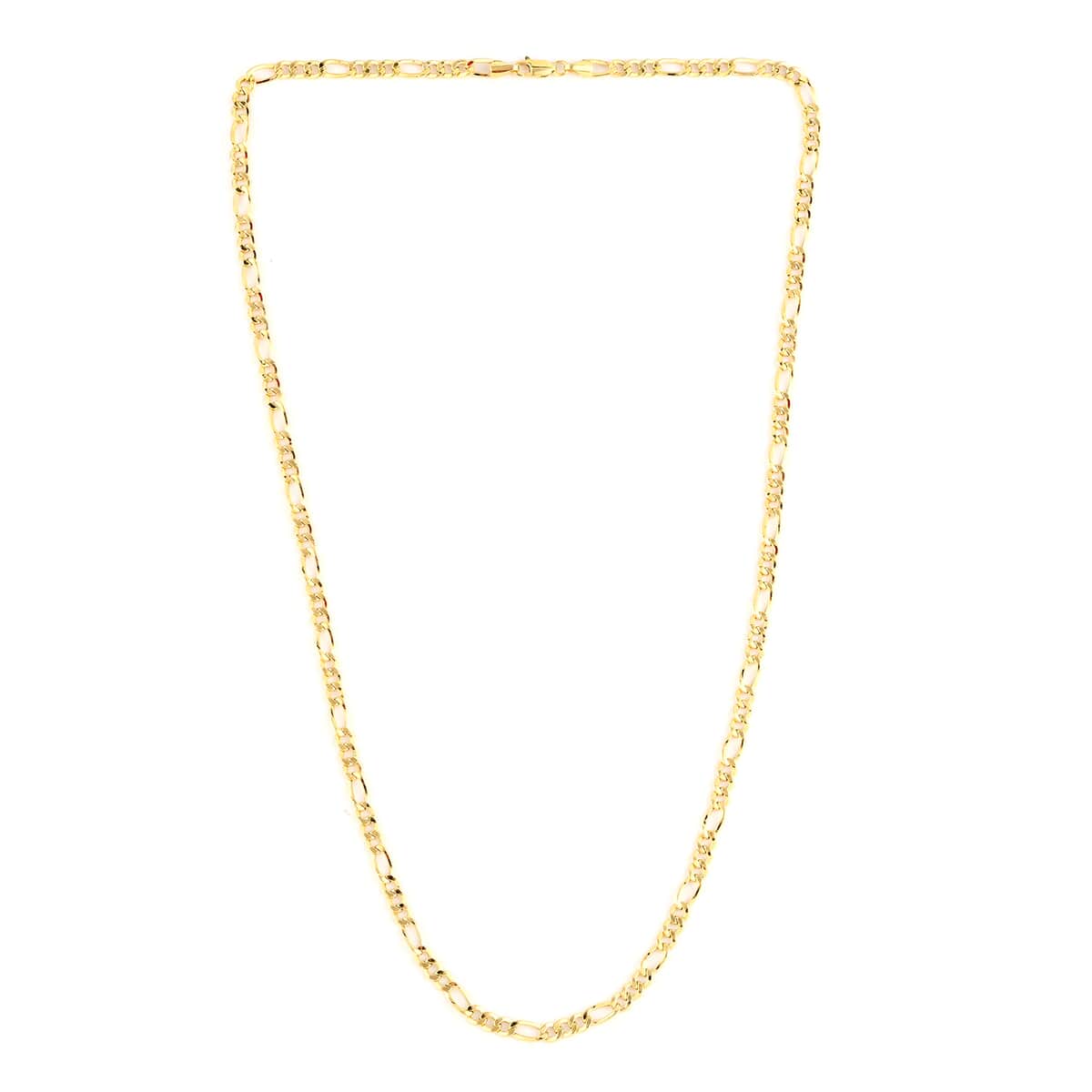 Vegas Closeout Deal 10K Yellow Gold 4mm Figaro Necklace 24 Inches 7.10 Grams image number 3