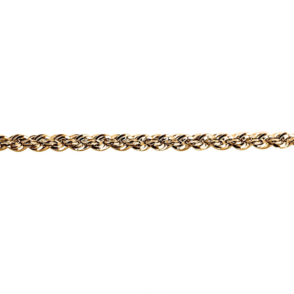 10K Yellow Gold Rope Chain Necklace 20 Inches 2.7 Grams image number 3