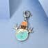 Platinum Over Sterling Silver Christmas Snowman Charm image number 1
