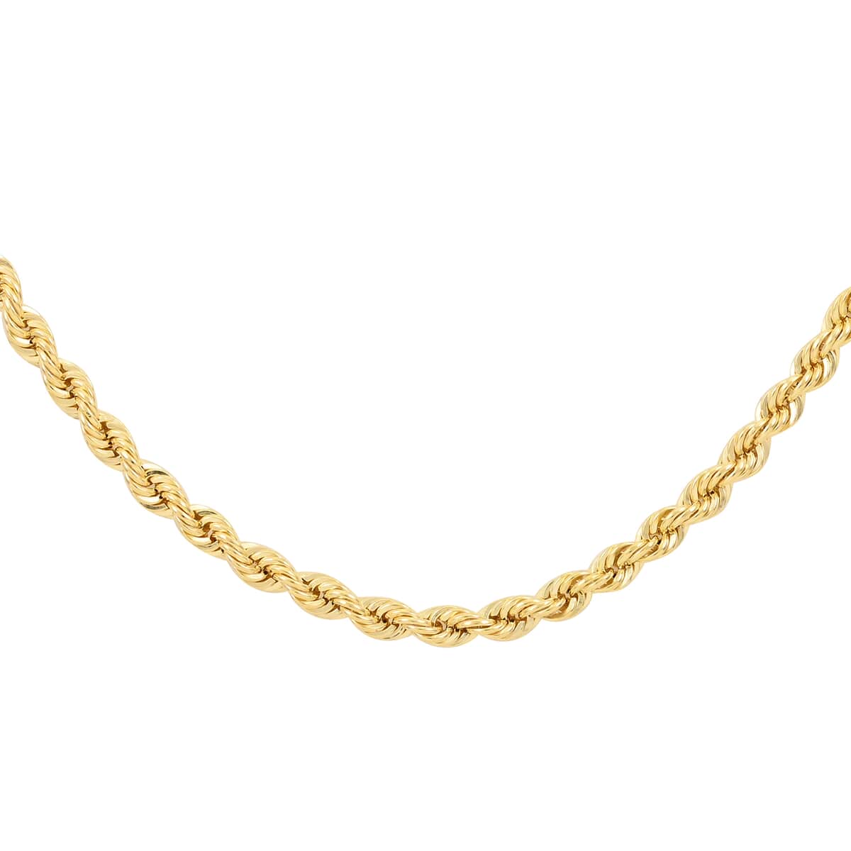 10K Yellow Gold 3.3mm Quint Rope Necklace 28 Inches 7.1 Grams image number 0