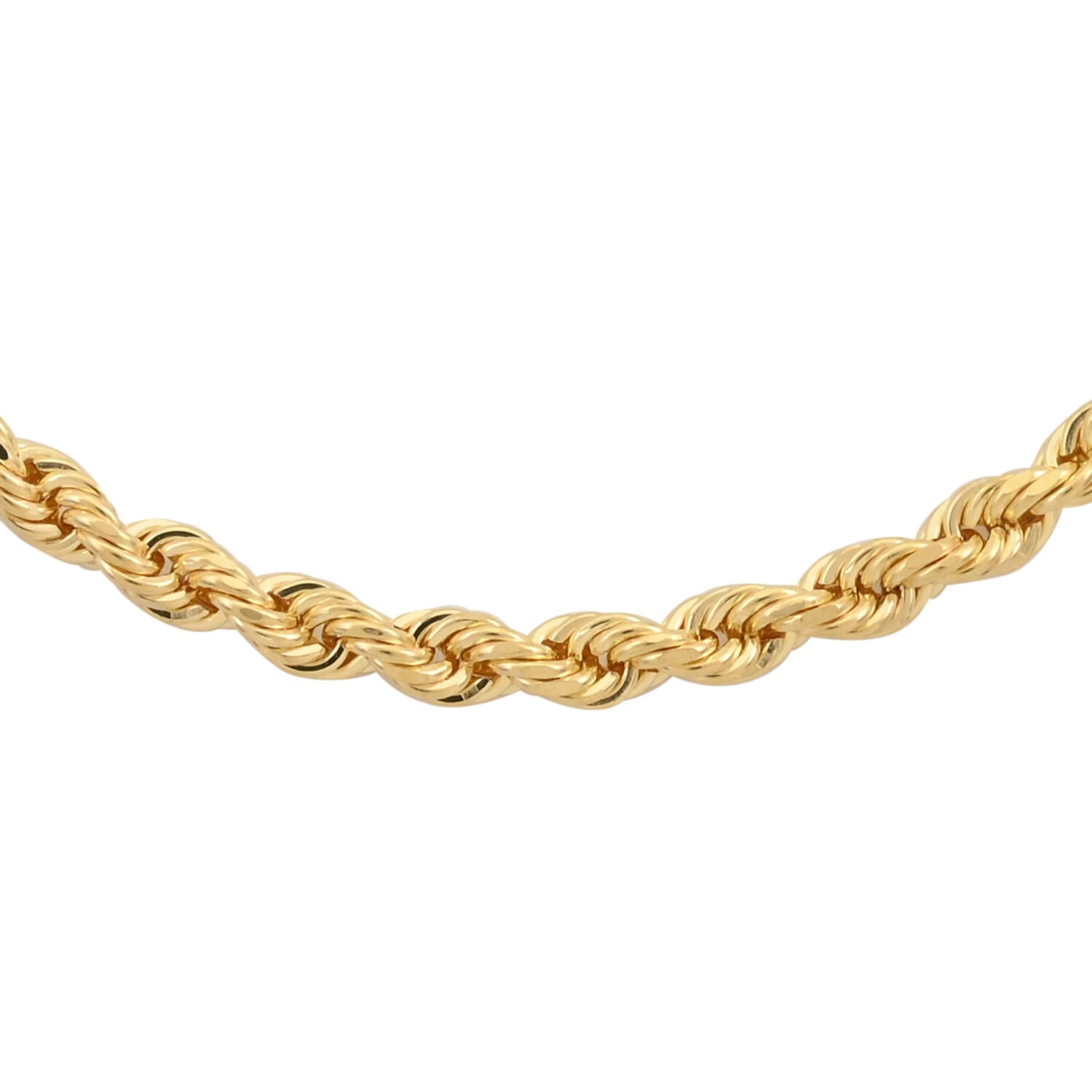 Buy 10K Yellow Gold 2mm Diamond Cut Rope Chain Necklace 18 Inches