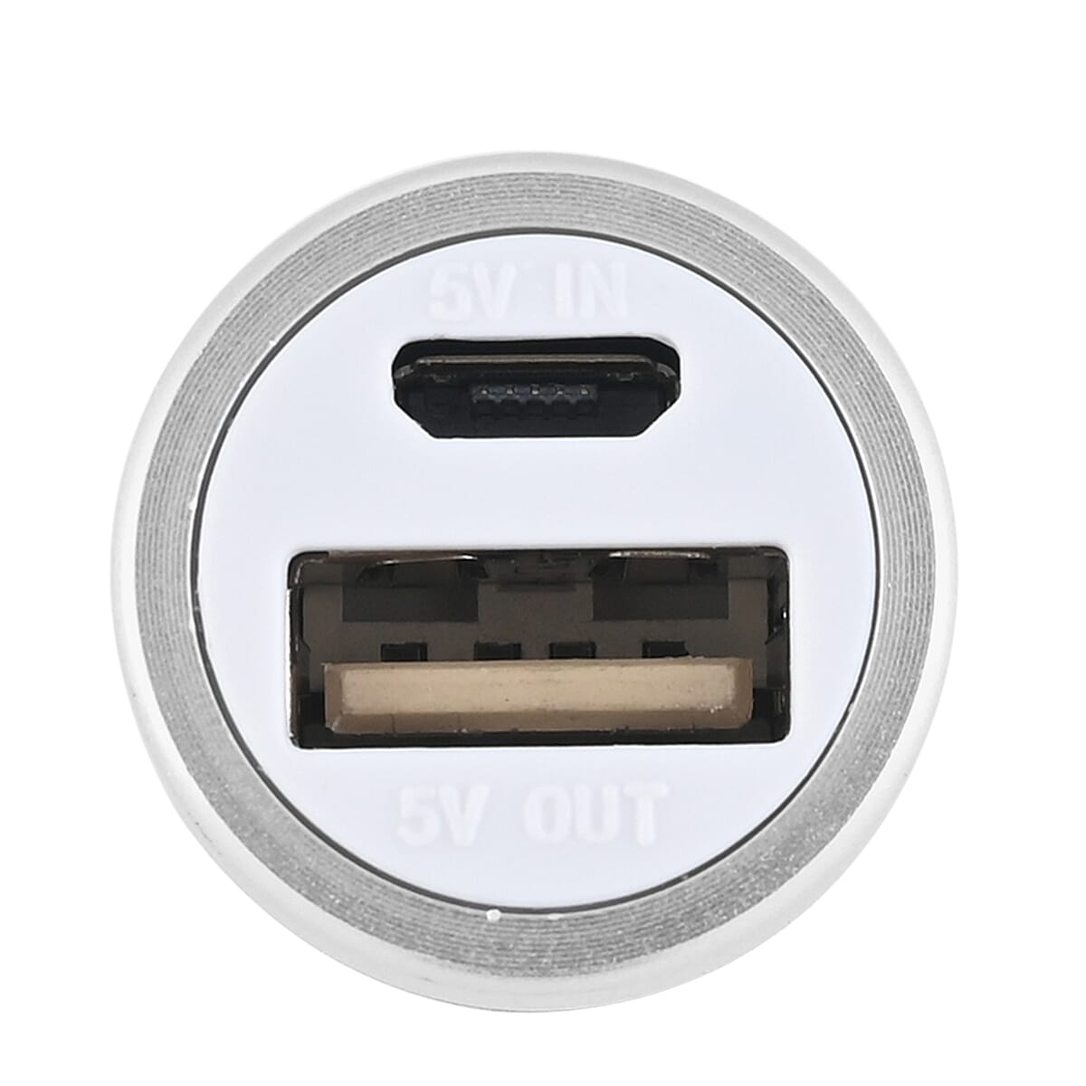 HENNESSEY Japanese Movement Stainless Steel Watch and Silver Power Bank with Charging Cable for Cell Phone image number 4