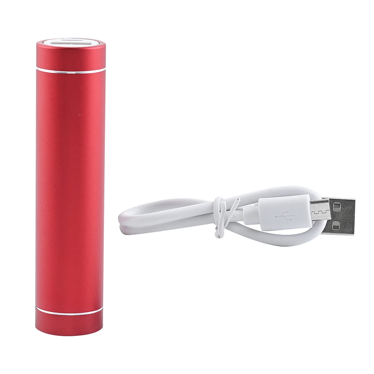 HENNESSEY Japanese Movement ION Plated YG Over Stainless Steel Watch and Red Power Bank with Charging Cable for Cell Phone image number 3