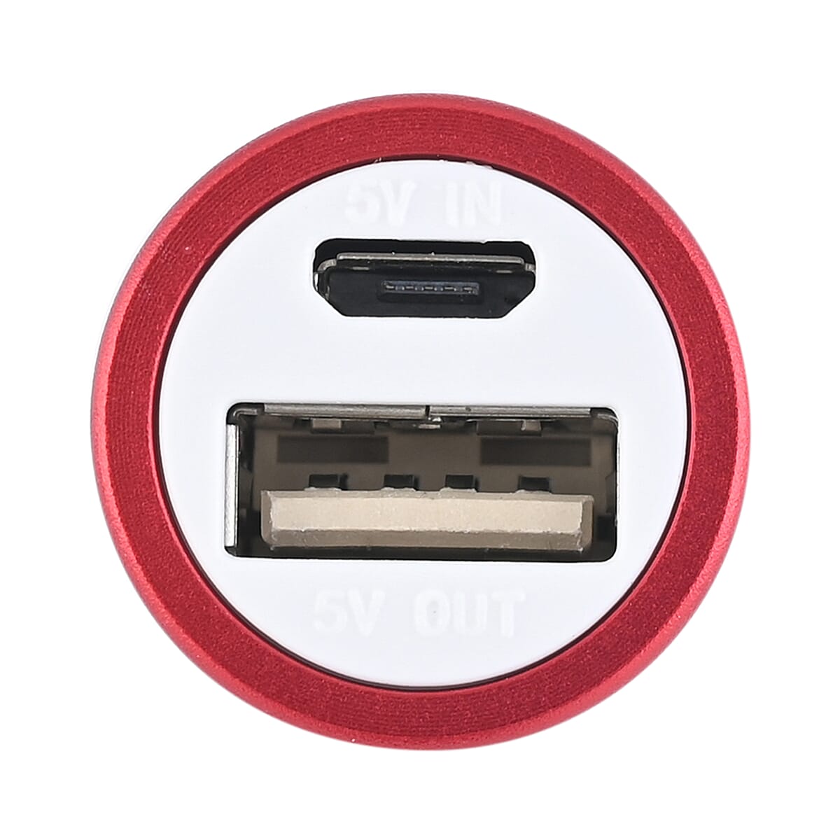 HENNESSEY Japanese Movement ION Plated YG Over Stainless Steel Watch and Red Power Bank with Charging Cable for Cell Phone image number 4