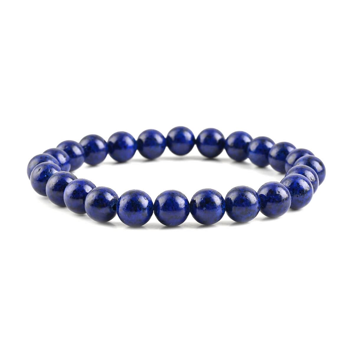Lapis Lazuli Beaded Stretch Bracelet 103.00 ctw image number 0