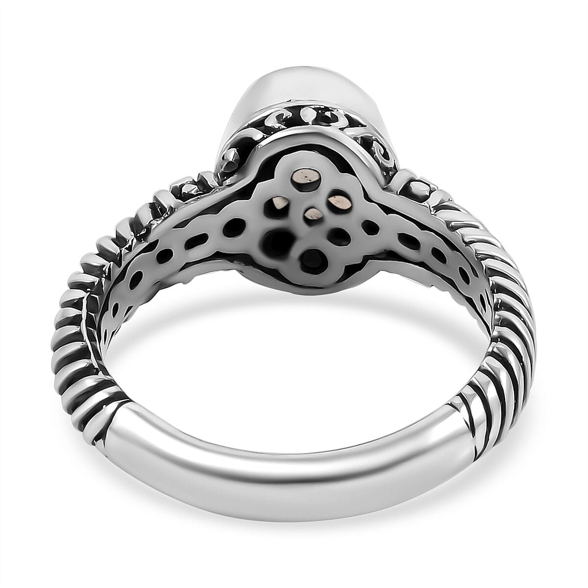 Rainbow Moonstone 2.25 ctw Ring in Sterling Silver (Size 5.5)