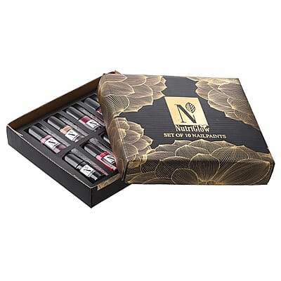 Nutriglow Set of 10 Nail Polishes (10 ml)