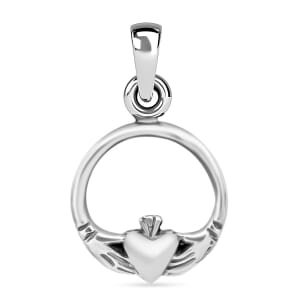 Claddagh Charm in Sterling Silver