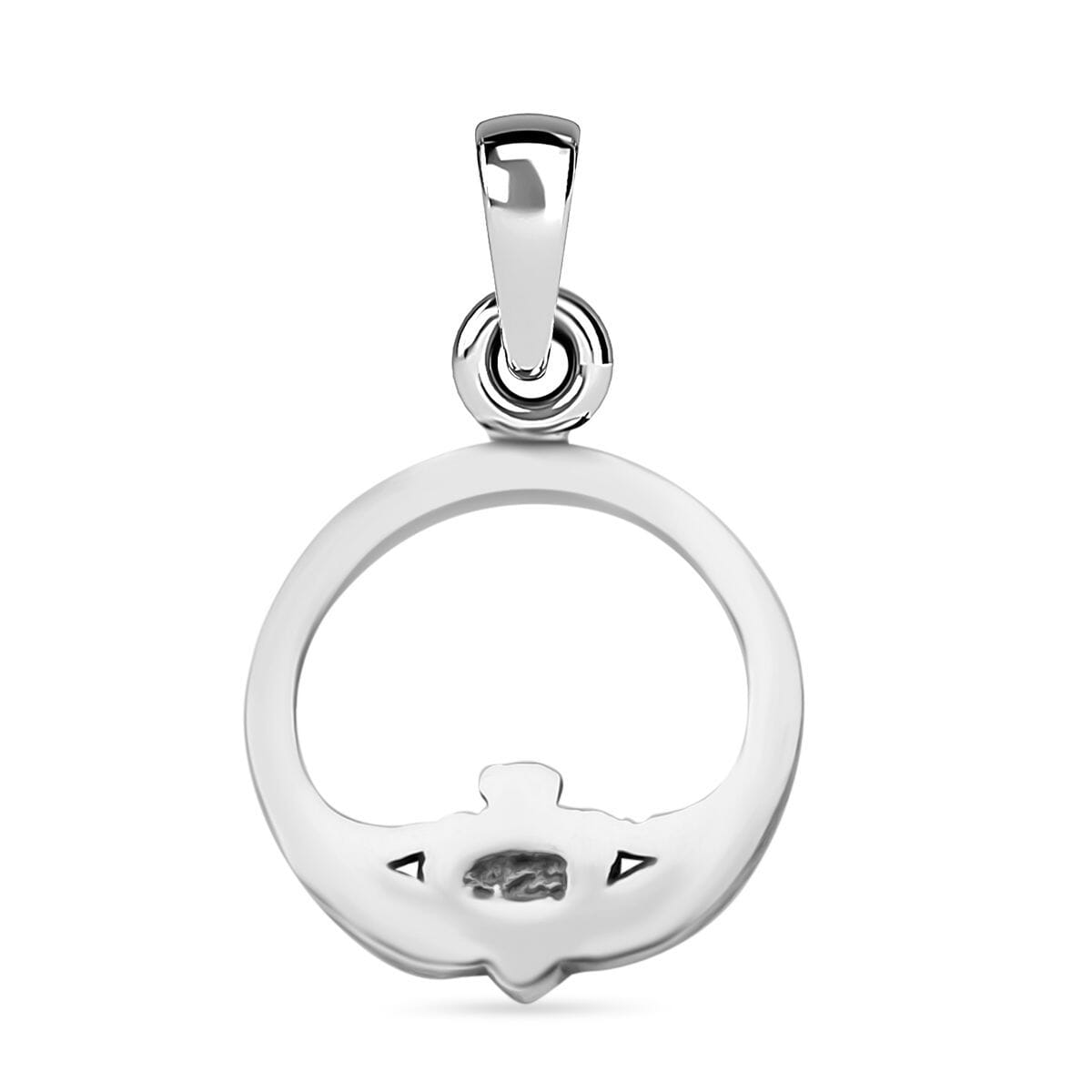 Claddagh Charm in Sterling Silver image number 4