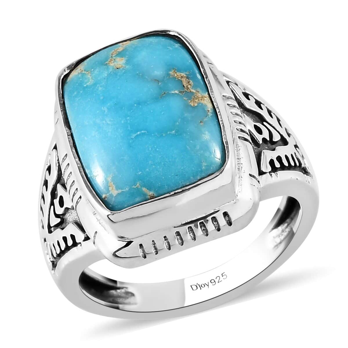 NEW ARTISAN CRAFTED AMERICAN store NATURAL BLUE RIDGE TURQUOISE RING STERLING SILVER 7