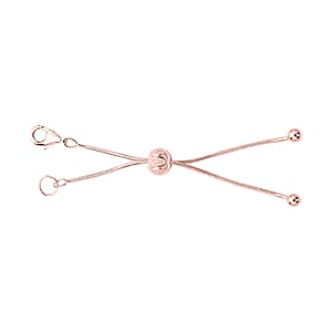 14K Rose Gold Over Sterling Silver Snake Chain Bolo Extender with 9MM Lobster Lock