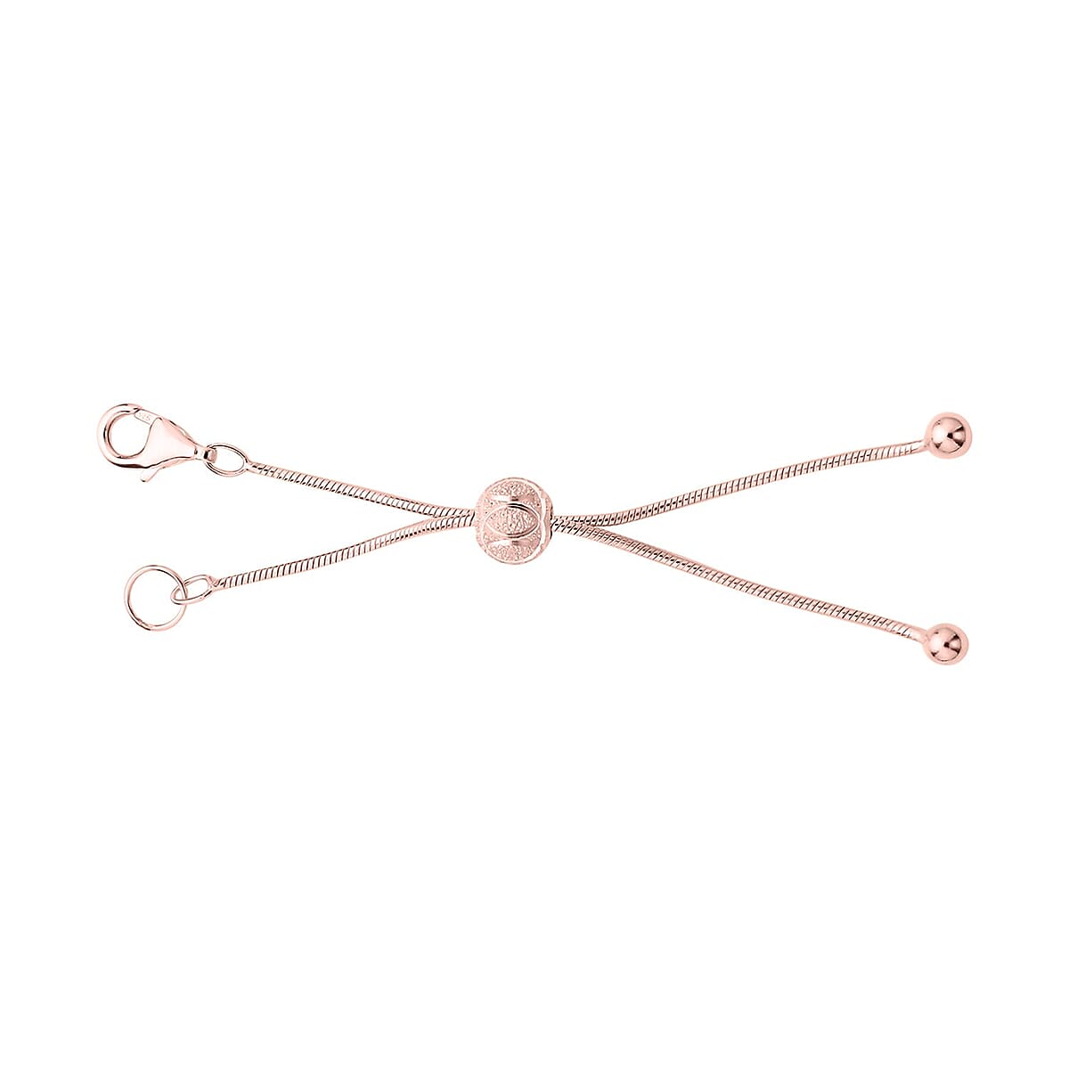 Buy 14K Rose Gold Over Sterling Silver Paper Clip Extender Chain with  Magnet and Lobster Lock (3.25In) 2.15 Grams , Chain Extender , Sterling  Silver Necklace Extender at ShopLC.