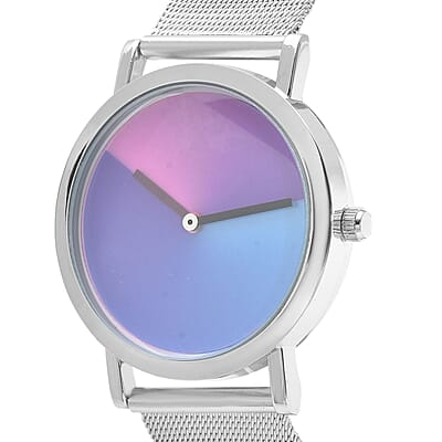 Strada Japanese Movement Watch with Stainless Steel Mesh Strap (38.10mm) (7.0-8.0 Inch)