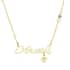 Austrian Crystal Aries Zodiac Necklace 20 Inches in Goldtone and ION Plated Yellow Gold Stainless Steel image number 1