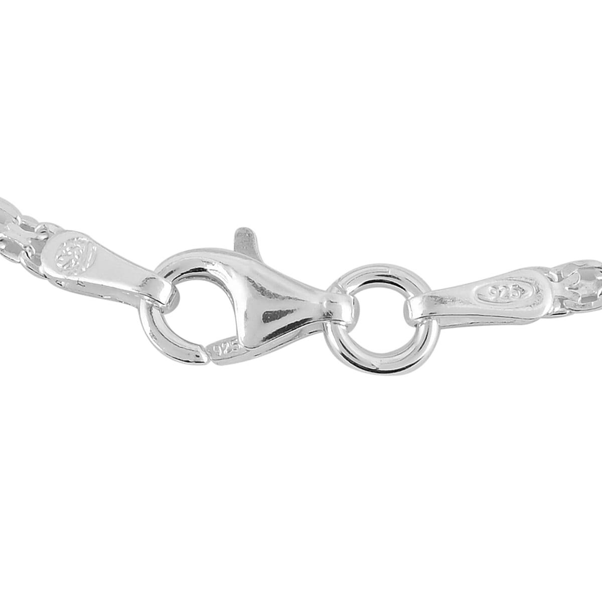 Italian Sterling Silver Bismark Chain 20 Inches 3.10 Grams image number 2