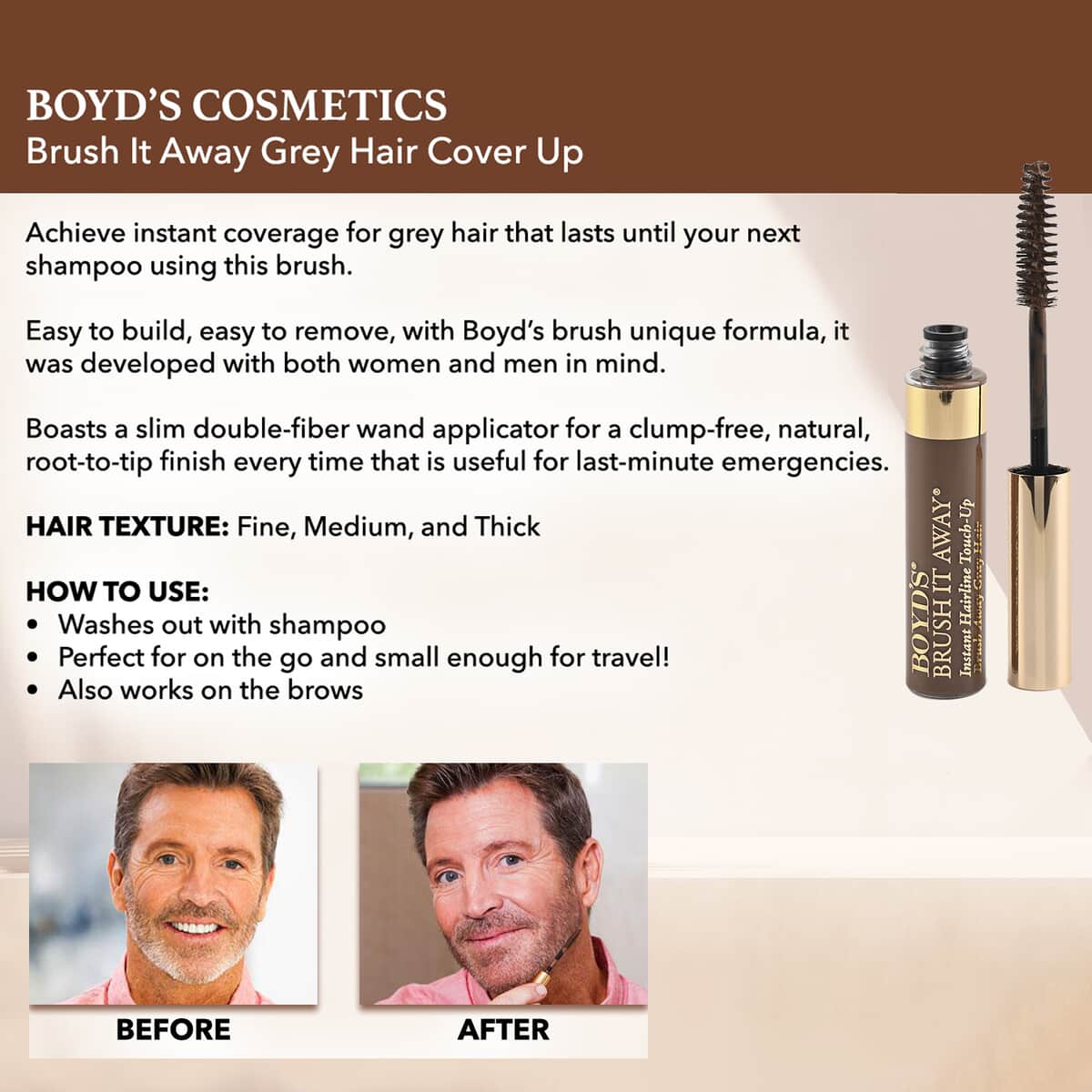 Boyd's Brush It Away Light Brown image number 2