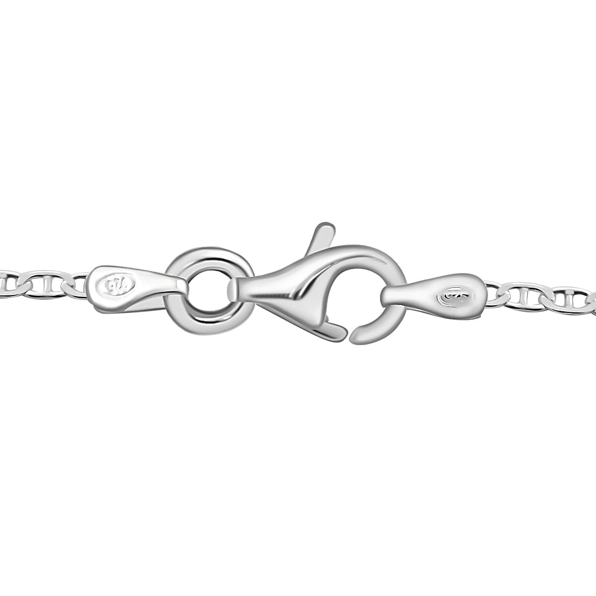 Italian Sterling Silver 1.6mm Mariner Chain 36 Inches 3.30 Grams image number 2