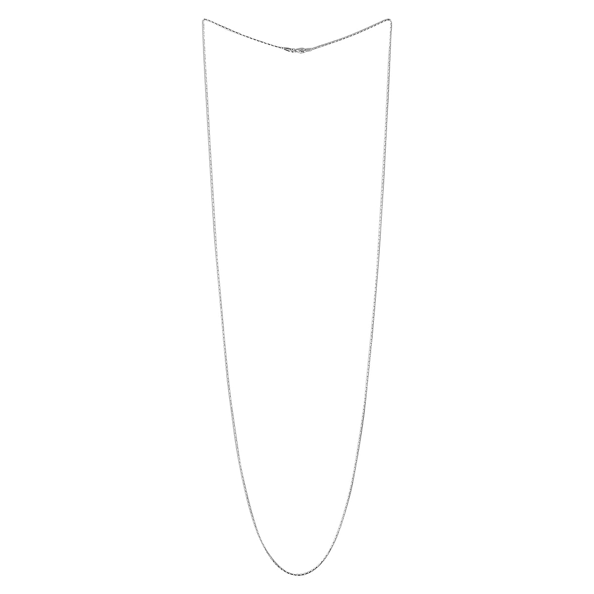 Italian Sterling Silver 1.6mm Mariner Chain 36 Inches 3.30 Grams image number 3