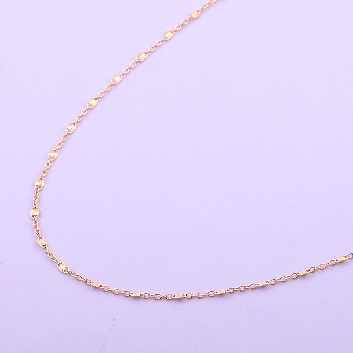 Italian 14K Rose Gold Over Sterling Silver Link Gucci Chain 24 Inches 2.90 Grams