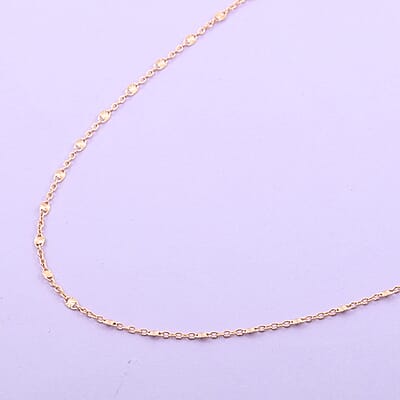 Italian 14K Rose Gold Over Sterling Silver Link Gucci Chain 24 Inches 2.90 Grams