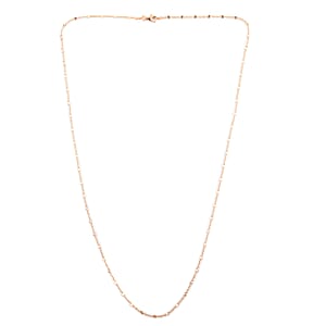 Italian 14K Rose Gold Over Sterling Silver Link Gucci Chain 24 Inches 2.90 Grams