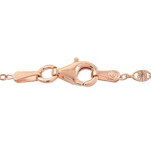 Italian 14K Rose Gold Over Sterling Silver Link Gucci Chain 24 Inches 2.90 Grams