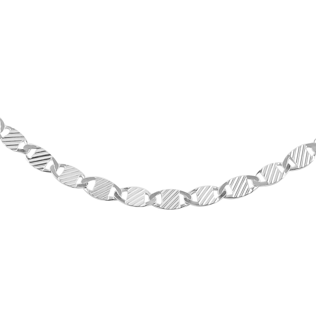 Italian Sterling Silver Flat Lay Chain 24 Inches 3 Grams image number 0