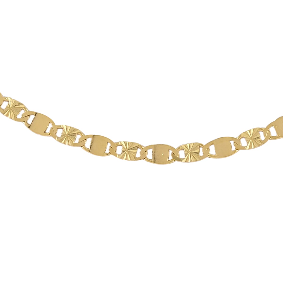 Italian 14K Yellow Gold Over Sterling Silver Marine Style Chain 24 Inches 3 Grams