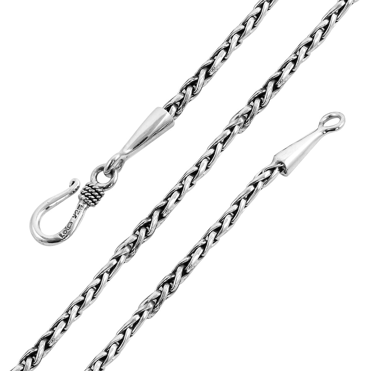 Bali Legacy Sterling Silver Padian Chain Necklace 20 Inches 18 Grams image number 3