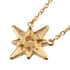 Cheryl Exclusive Pick Merry Christmas Jewelry Gift Set with Simulated Diamond Starburst Necklace 18 Inches in 14K Yellow Gold Over Sterling Silver 0.50 ctw image number 5