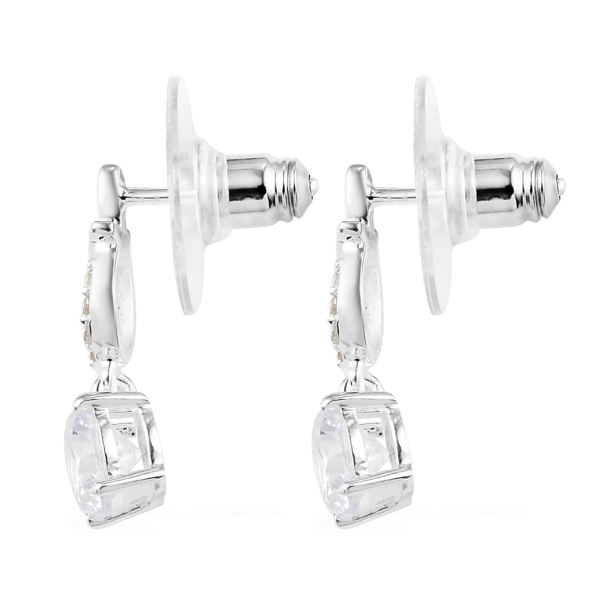 A Merry Little Christmas Jewelry Gift Set with Simulated Diamond Fancy Stud Earrings in Sterling Silver 3.10 ctw image number 4