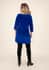 Tamsy Royal Blue Velour Tunic -L image number 1