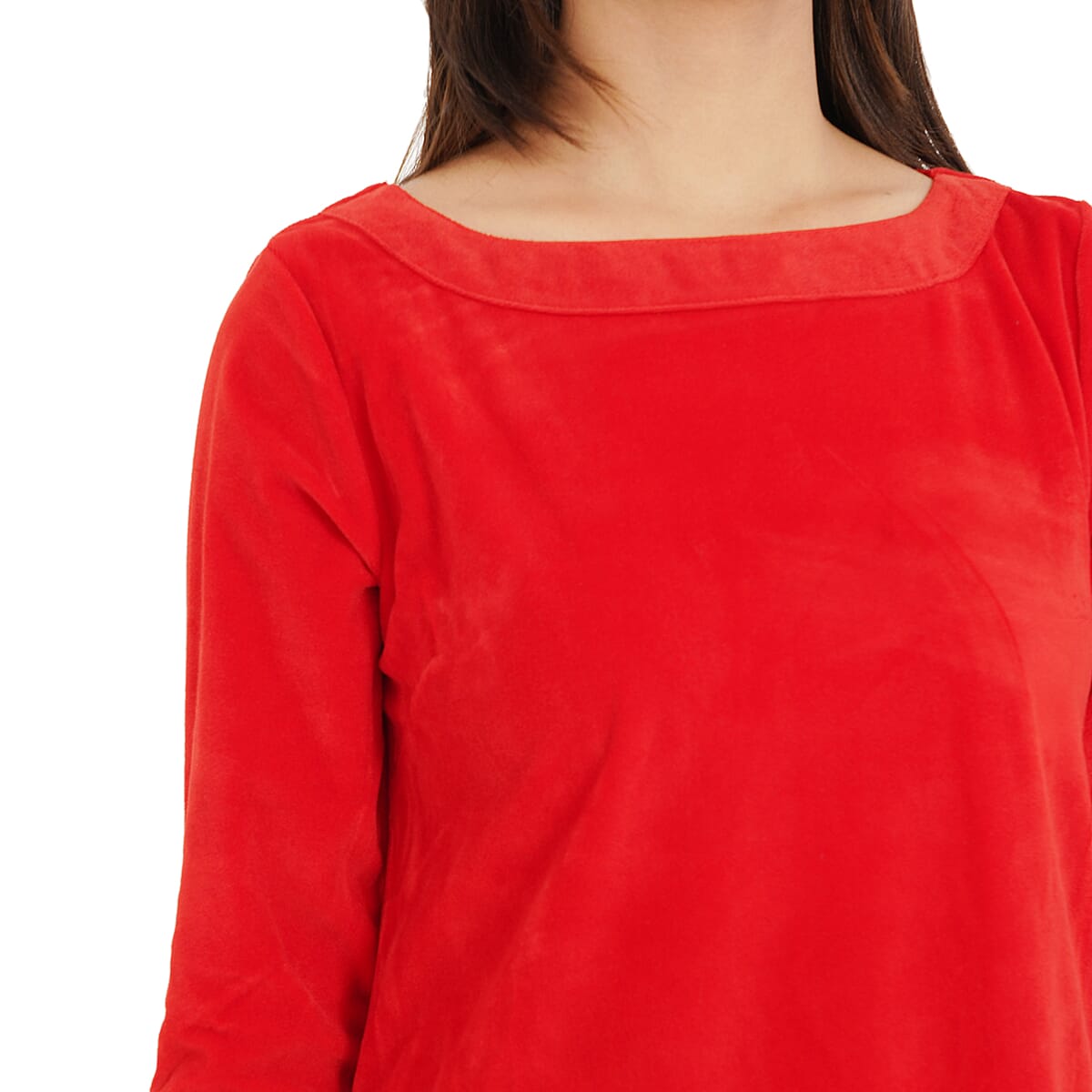 Tamsy Red Velour Tunic -S image number 4