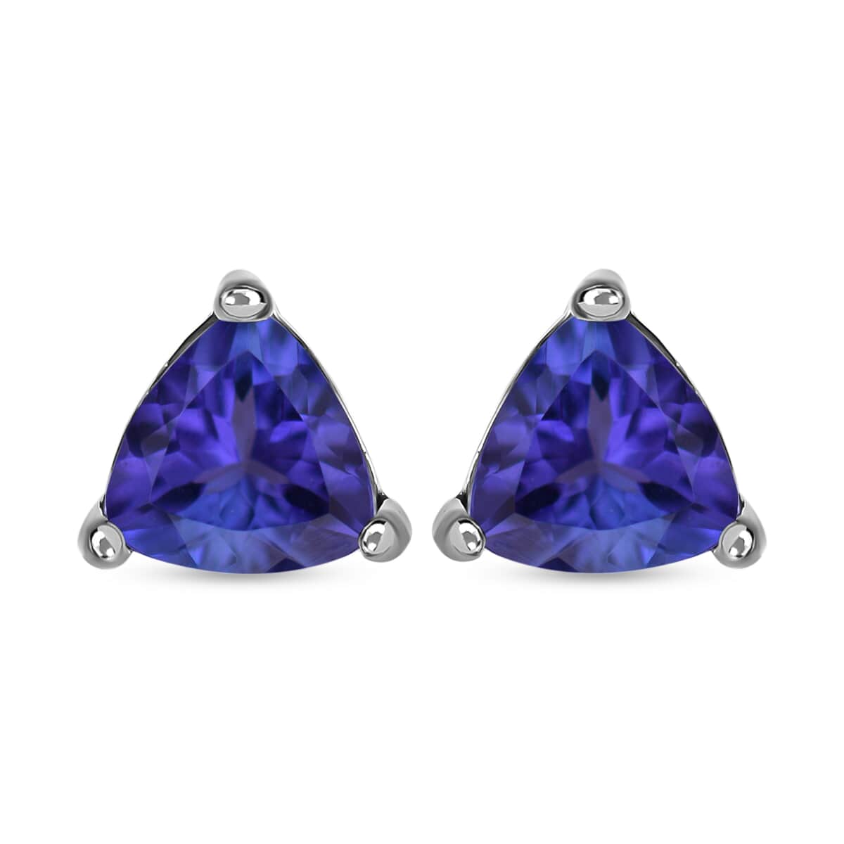 Rhapsody AAAA Tanzanite 2.35 ctw Solitaire Stud Earrings in 950 Platinum image number 0