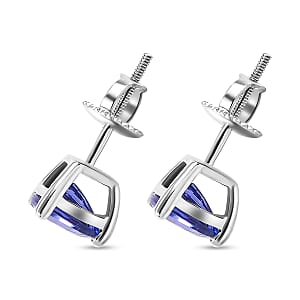 Rhapsody AAAA Tanzanite 2.70 ctw Solitaire Stud Earrings in 950 Platinum