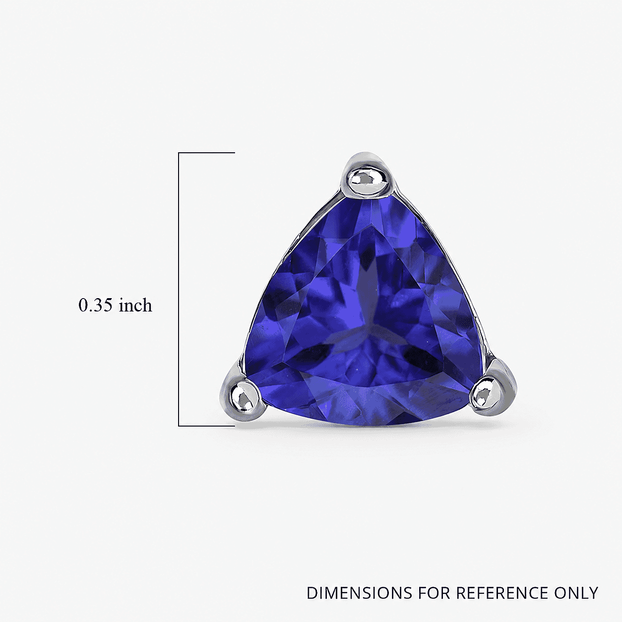 Rhapsody AAAA Tanzanite 2.70 ctw Solitaire Stud Earrings in 950 Platinum