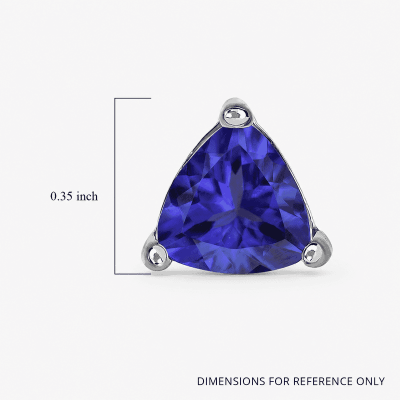 Rhapsody AAAA Tanzanite 2.70 ctw Solitaire Stud Earrings in 950 Platinum