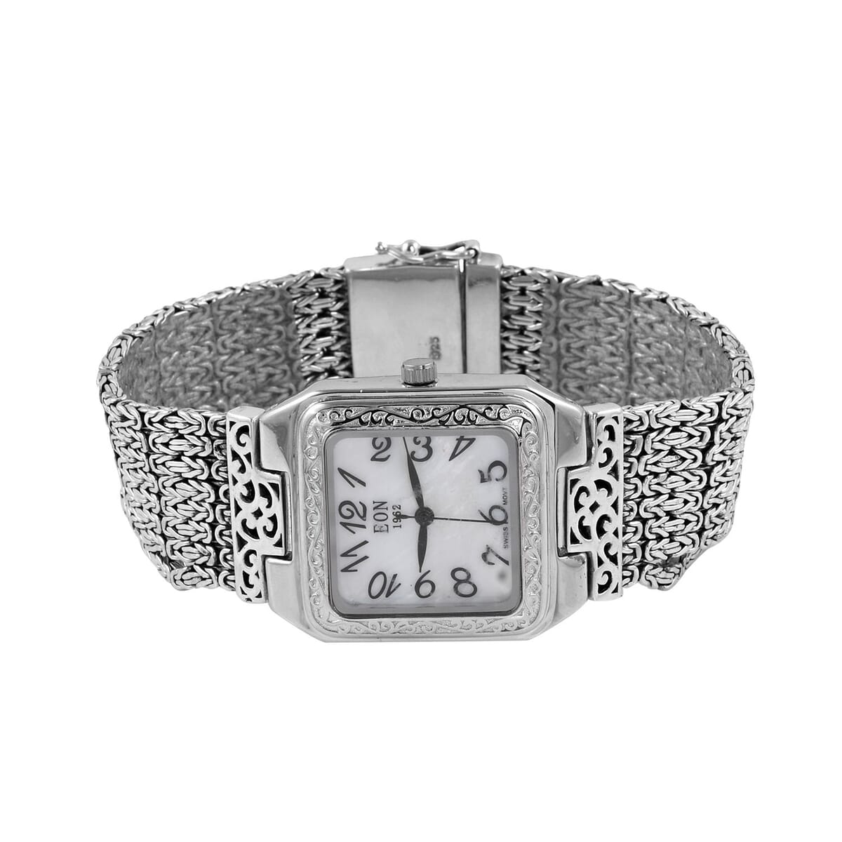 Eon 1962 Swiss Movement Bracelet Watch in Sterling Silver (7 In) (70 g) image number 3