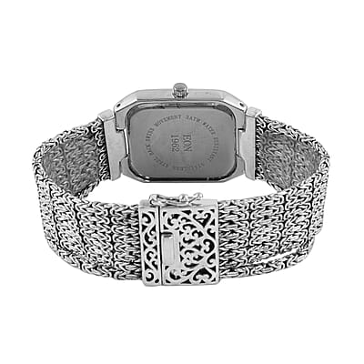 Eon 1962 Swiss Movement Bracelet Watch in Sterling Silver (7 In) 70 Grams