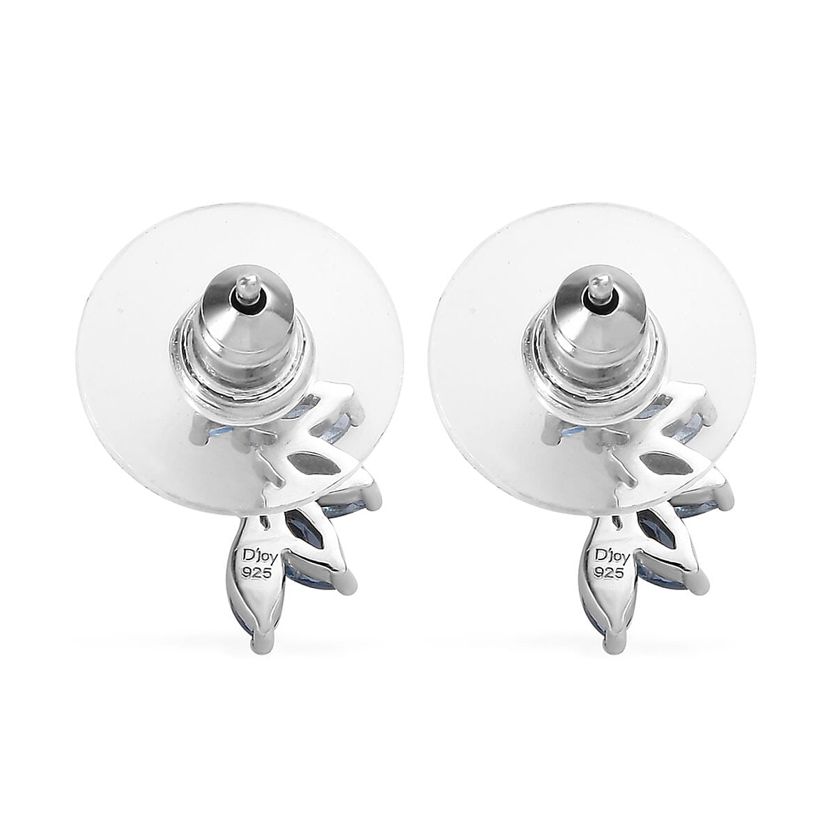 Santa Maria Aquamarine Earrings in Platinum Over Sterling Silver 0.75 ctw image number 3