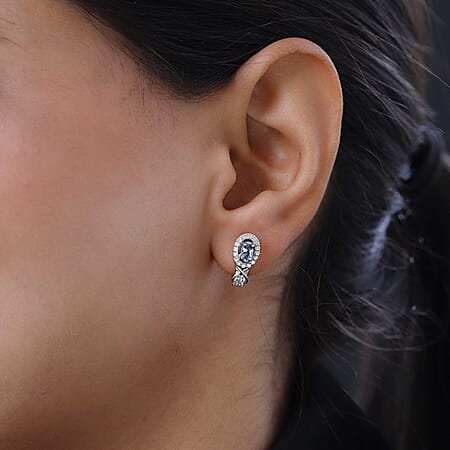 Santamaria Aquamarine / 925 Silver / Platinum Overlay - Product card gallery slide 3 (10176941457721)